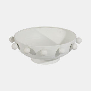 Hobnail Bowl, White