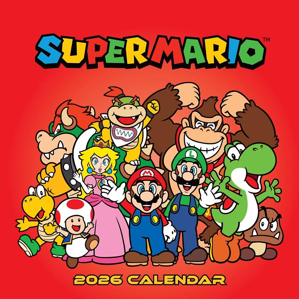Super Mario Square Calendar 2026.