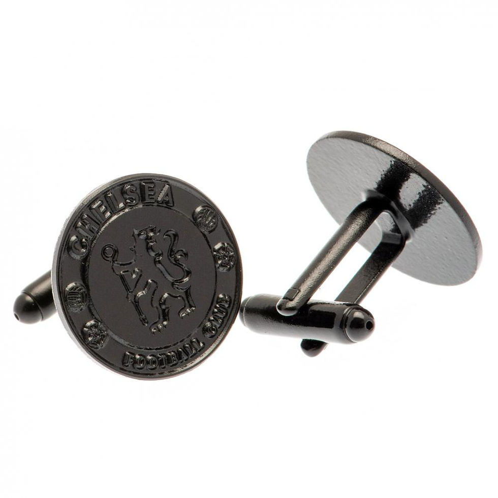Chelsea FC Black IP Cufflinks.