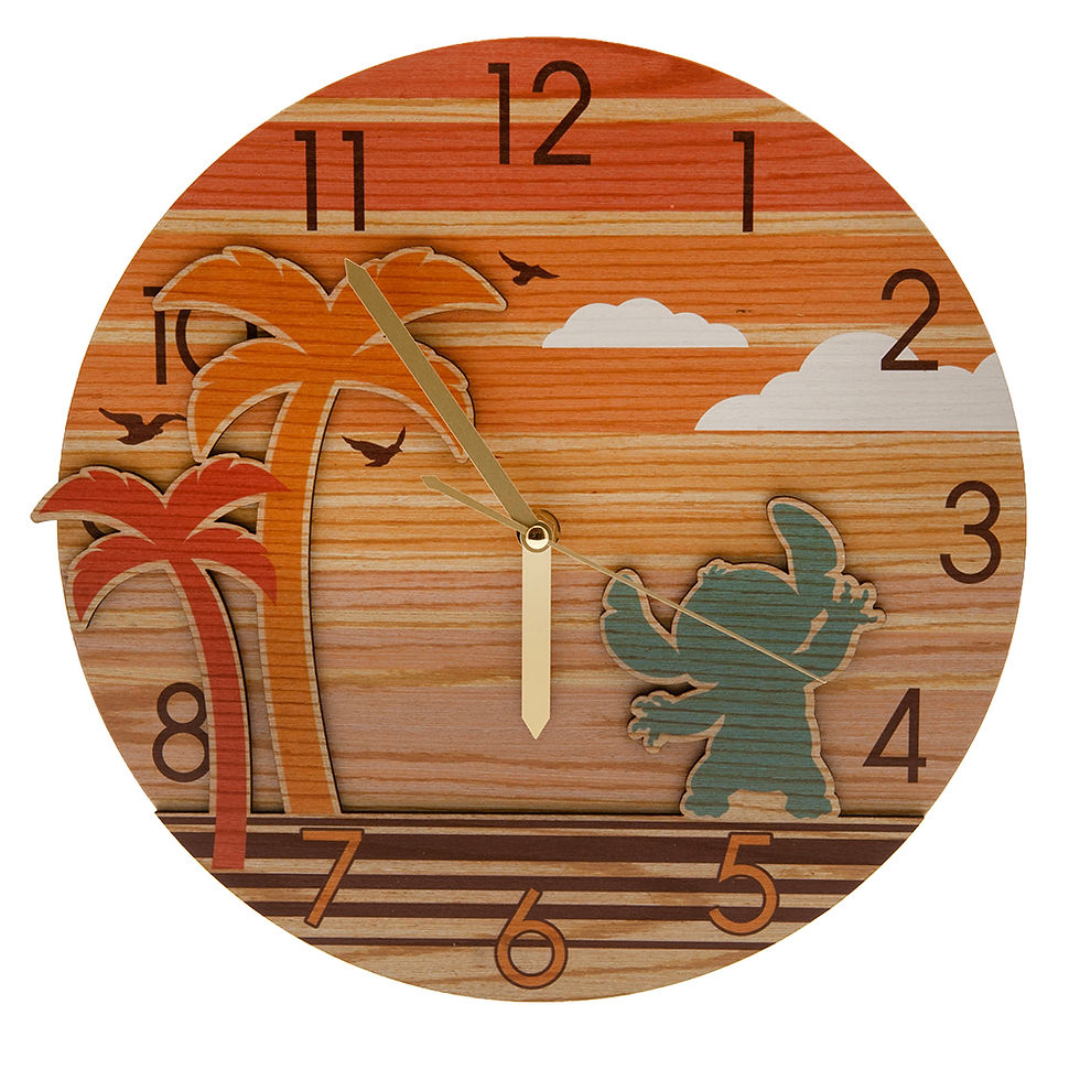 Lilo & Stitch Premium Wooden Wall Clock.