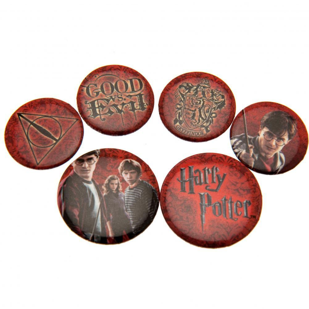 Harry Potter Button Badge Set Logo.