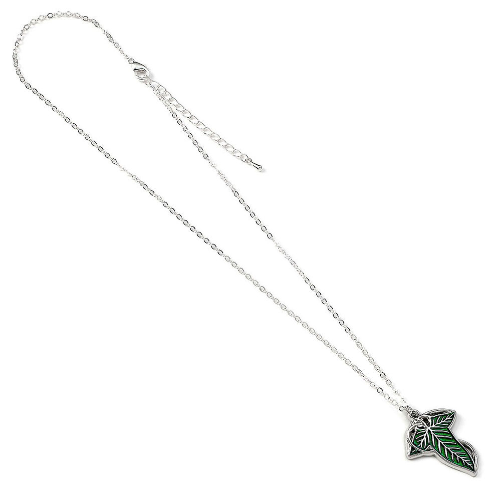 Thumbnail: The Lord Of The Rings Silver Plated Leaf Of Lorien Necklace.
