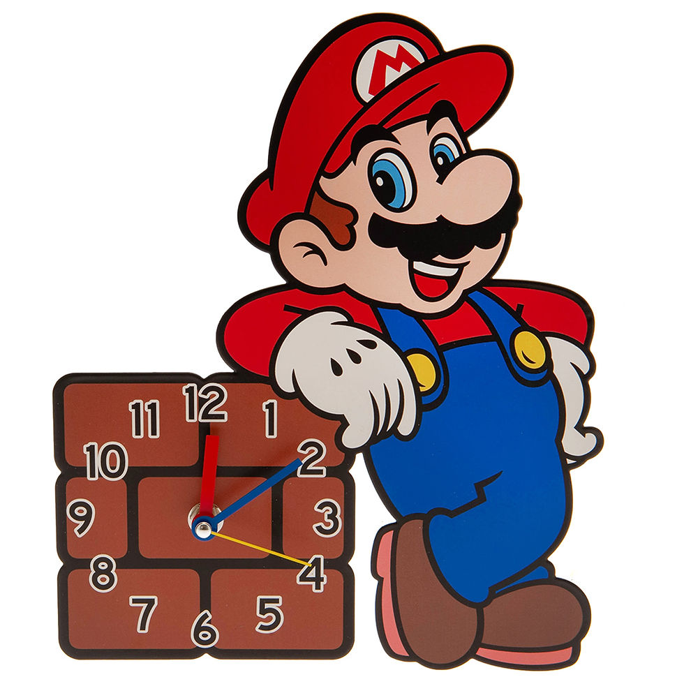 Super Mario Premium Metal Wall Clock.