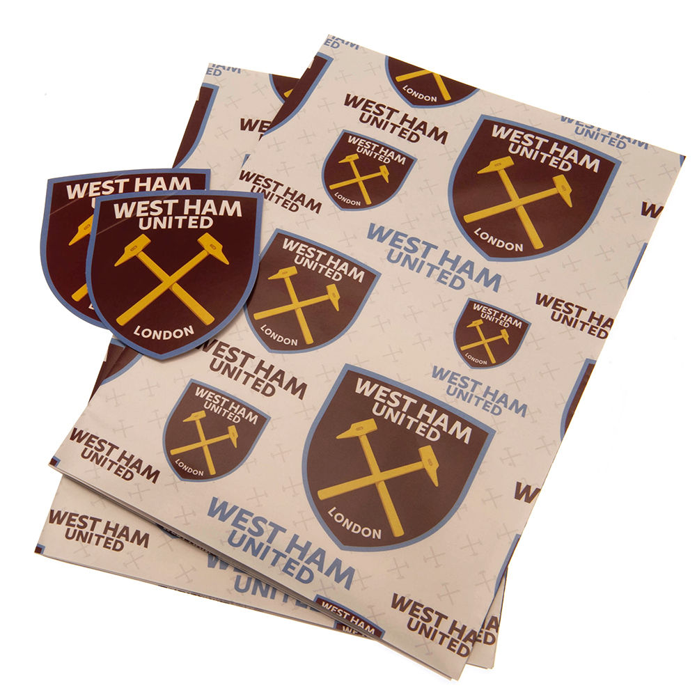 West Ham United FC Text Gift Wrap.