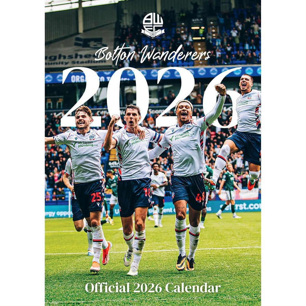 Bolton Wanderers FC A3 Calendar 2026.