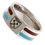 Thumbnail: West Ham United FC Colour Stripe Ring Medium.
