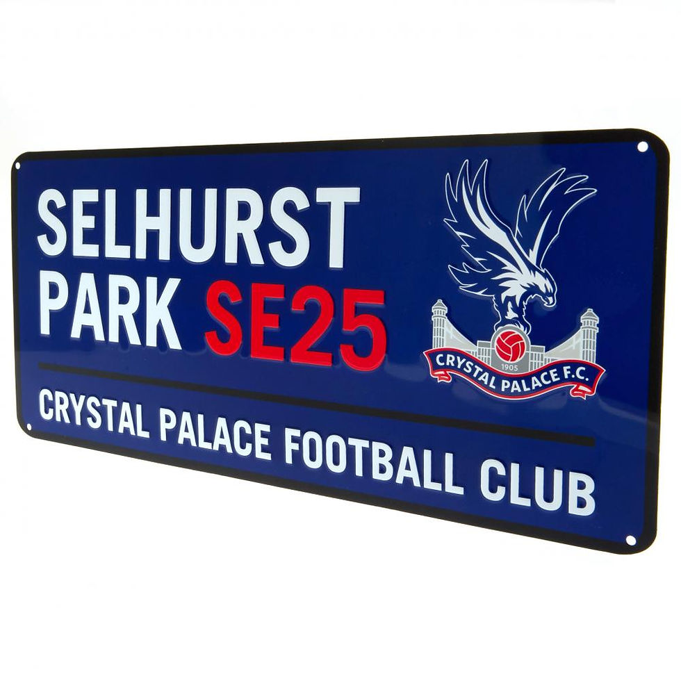 Thumbnail: Crystal Palace FC Colour Street Sign.