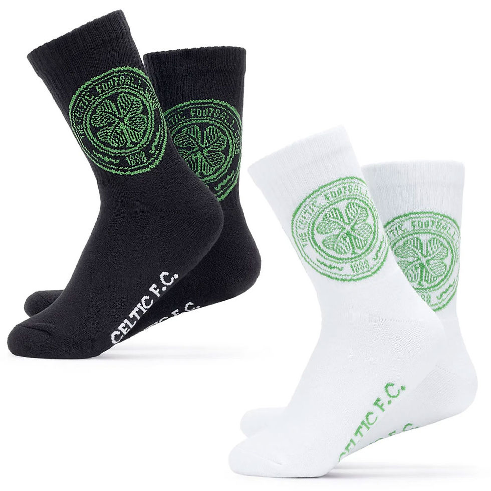 Celtic FC Twin Pack Sports Socks 7-11.