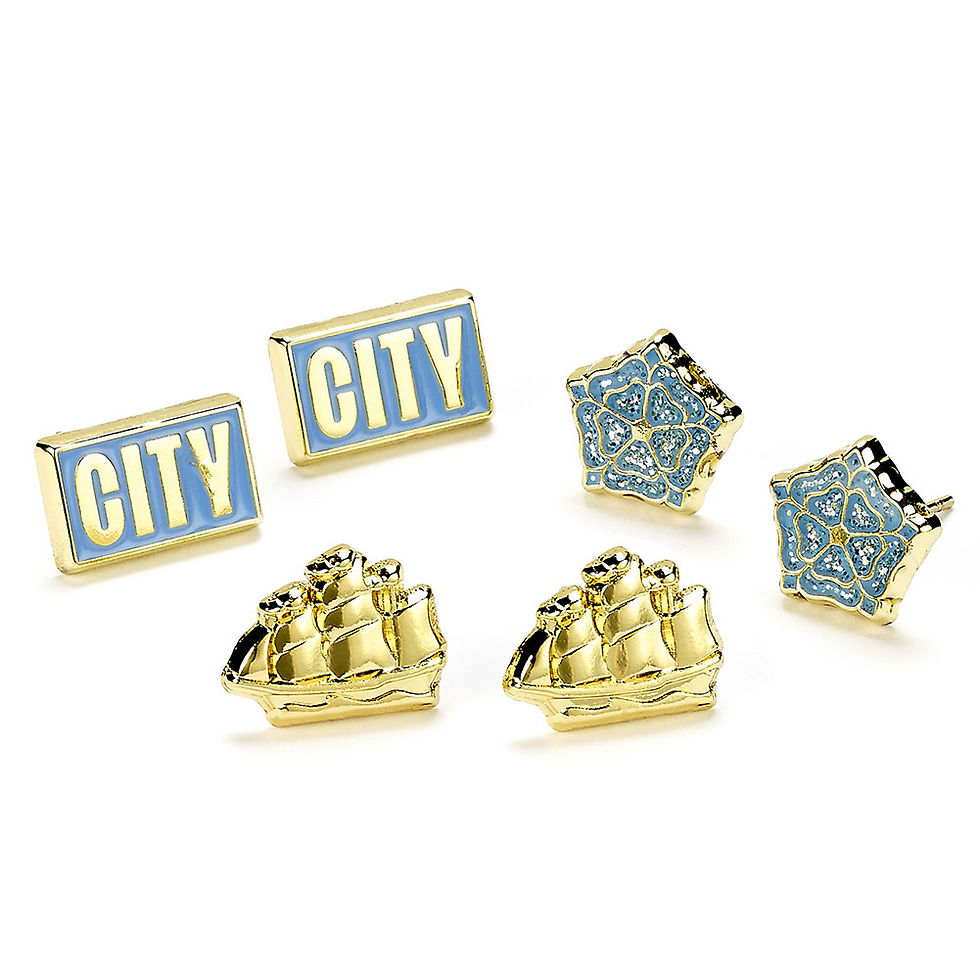 Manchester City FC Stud Earring Set.