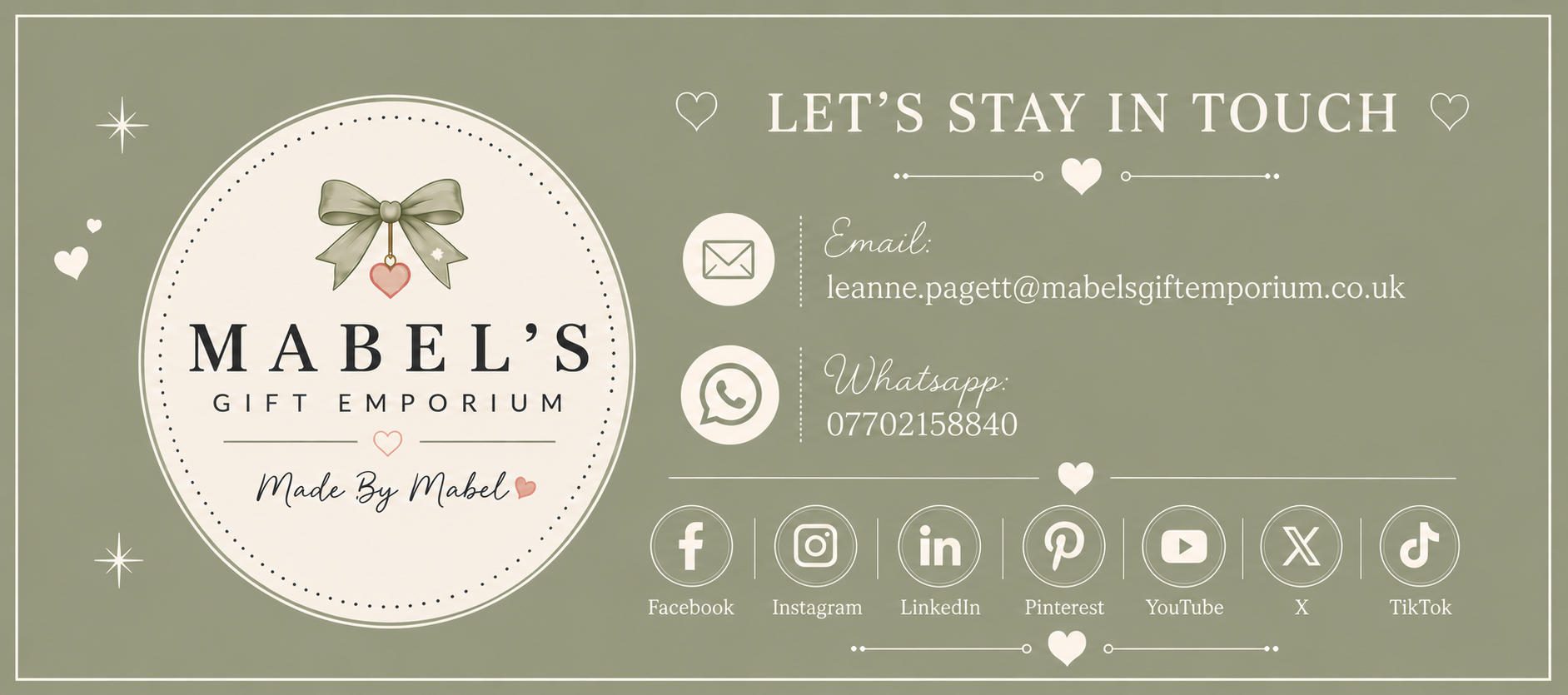 Wix contact banner