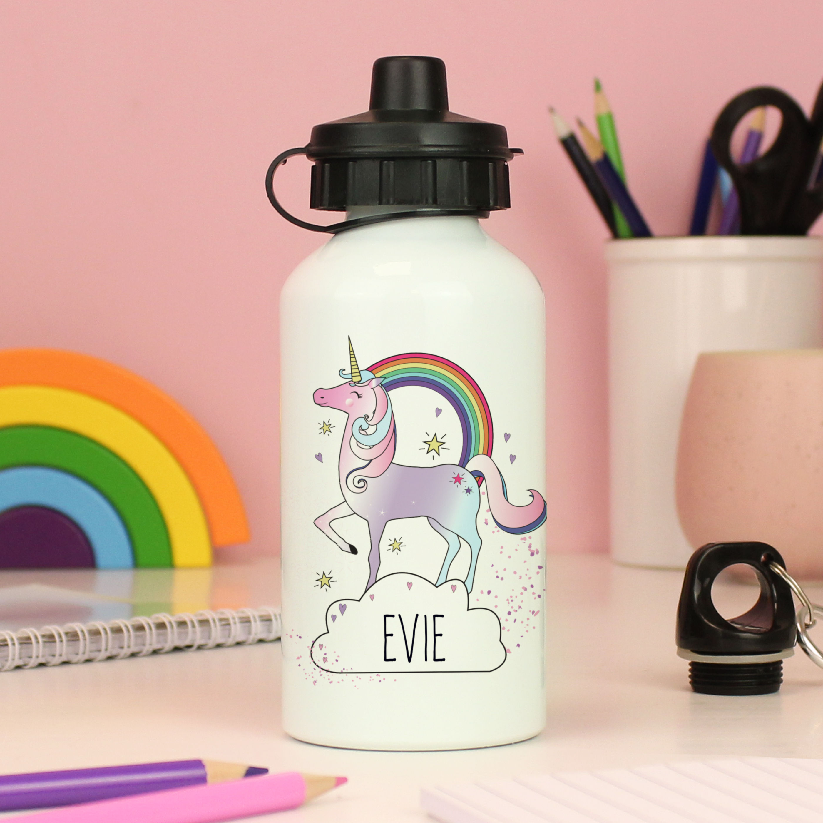 Personalised Unicorn Drinks Bottle.