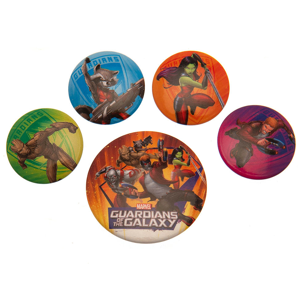 Guardians Of The Galaxy Button Badge Set.