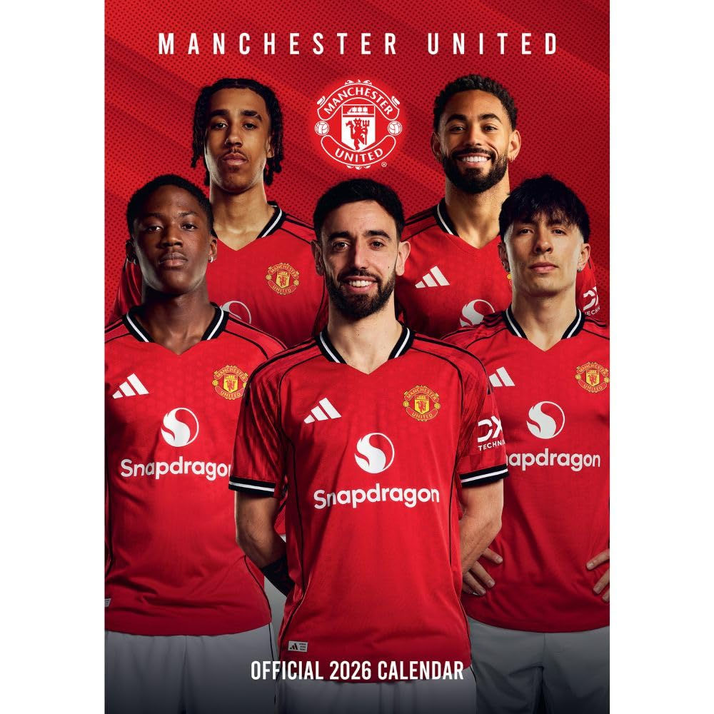 Manchester United FC A3 Calendar 2026.
