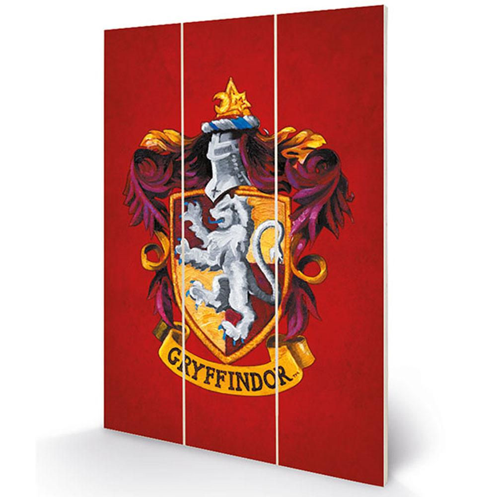 Harry Potter Gryffindor Wood Print.