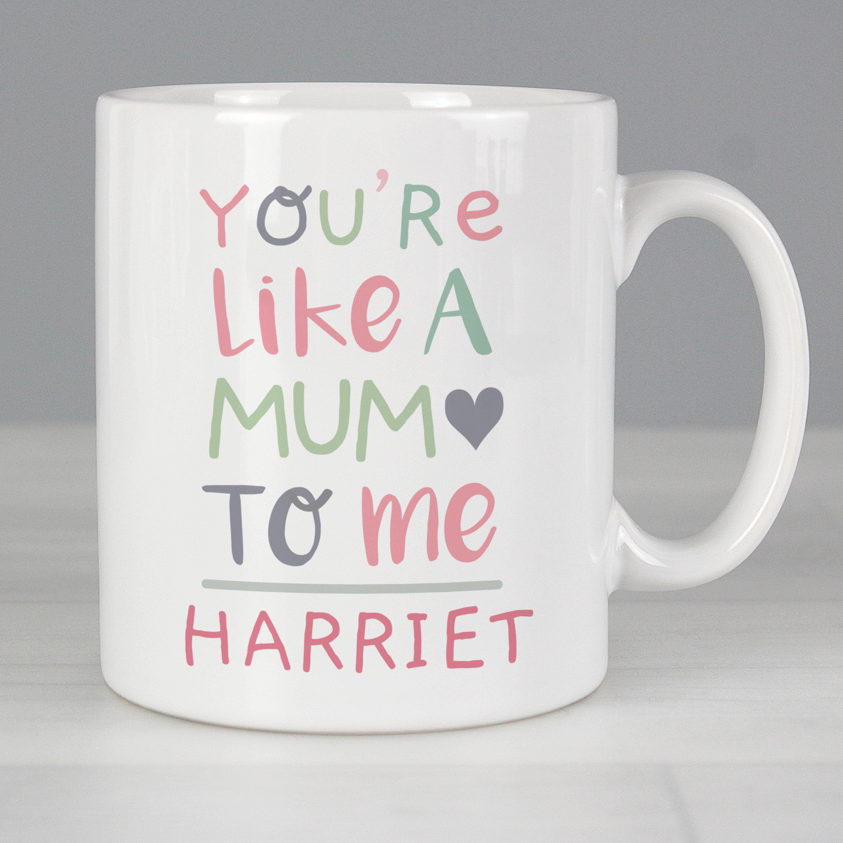 Personalised 'You're Like a Mum to Me' Mug.