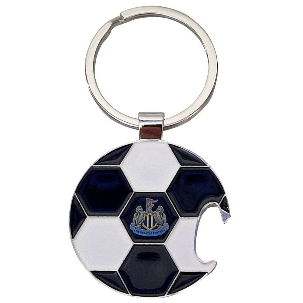 Newcastle United FC Football Bottle Opener Keyring.