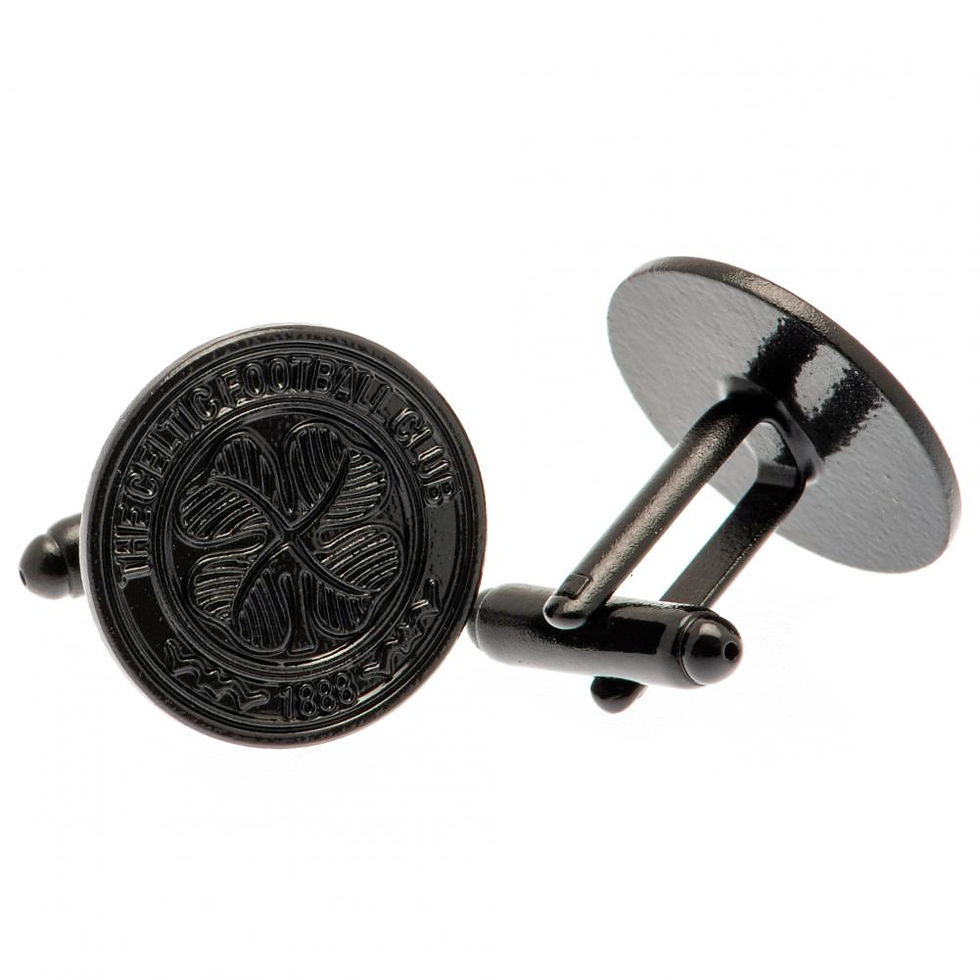 Celtic FC Black IP Cufflinks.