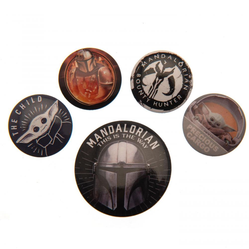 Star Wars: The Mandalorian Button Badge Set.
