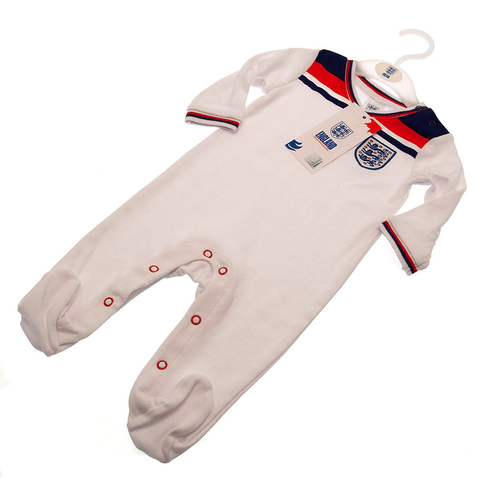 Thumbnail: England FA Sleepsuit 82 Retro 12-18 Mths.