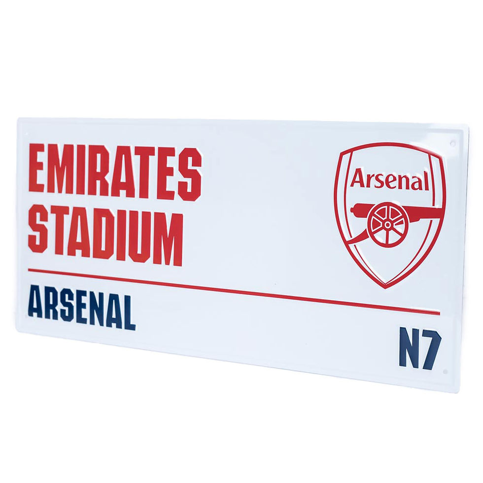 Thumbnail: Arsenal FC White Street Sign.