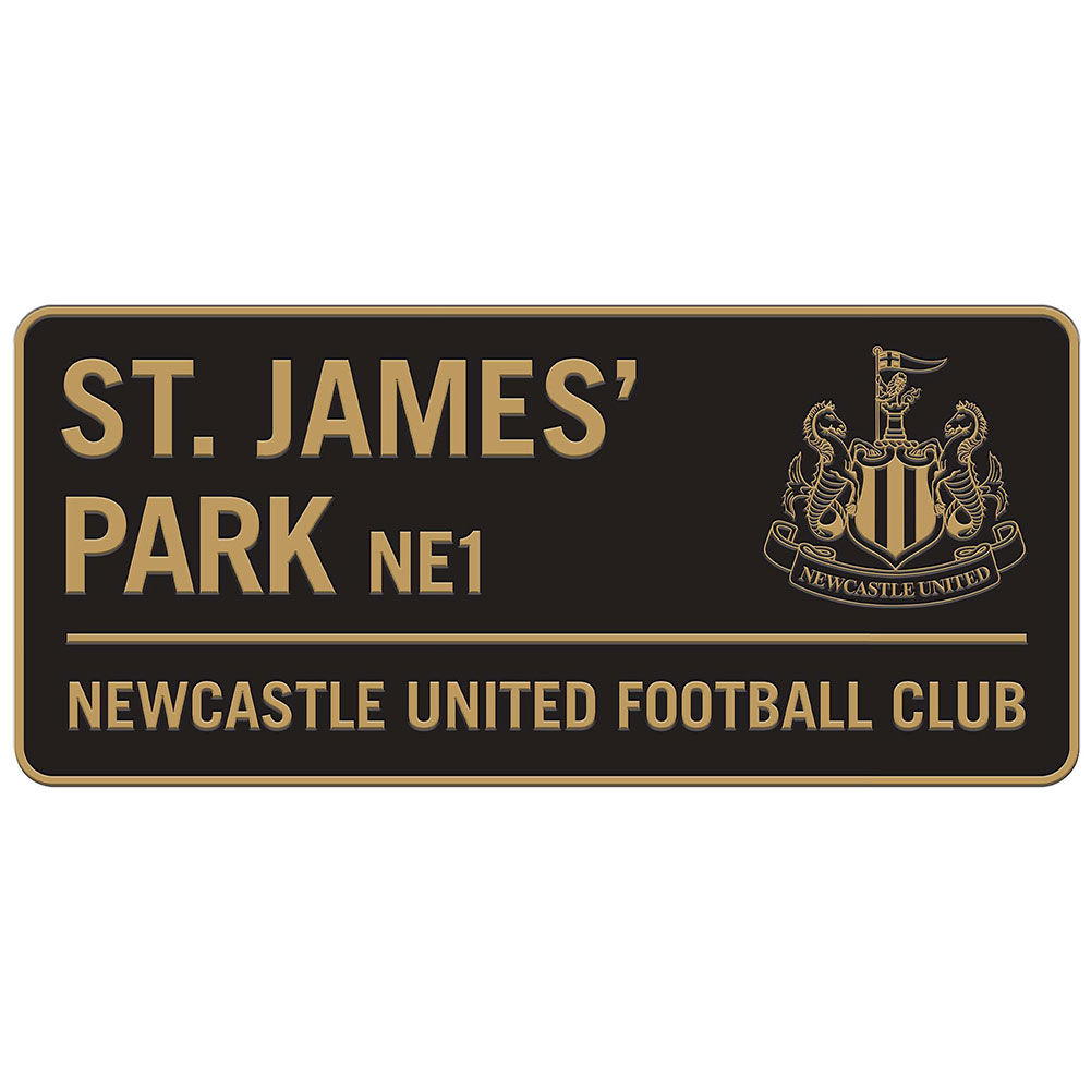 Newcastle United FC Two Tone Street Sign.