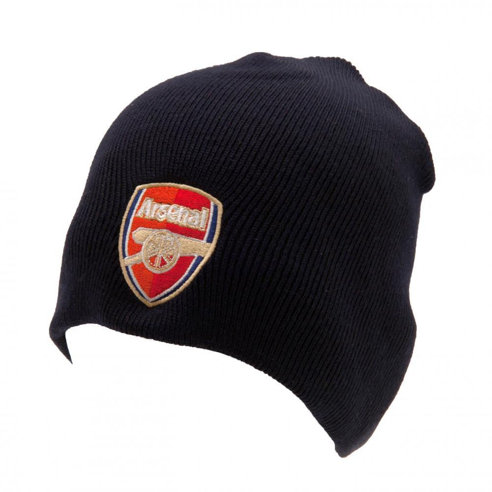 Arsenal FC Navy Crest Beanie.