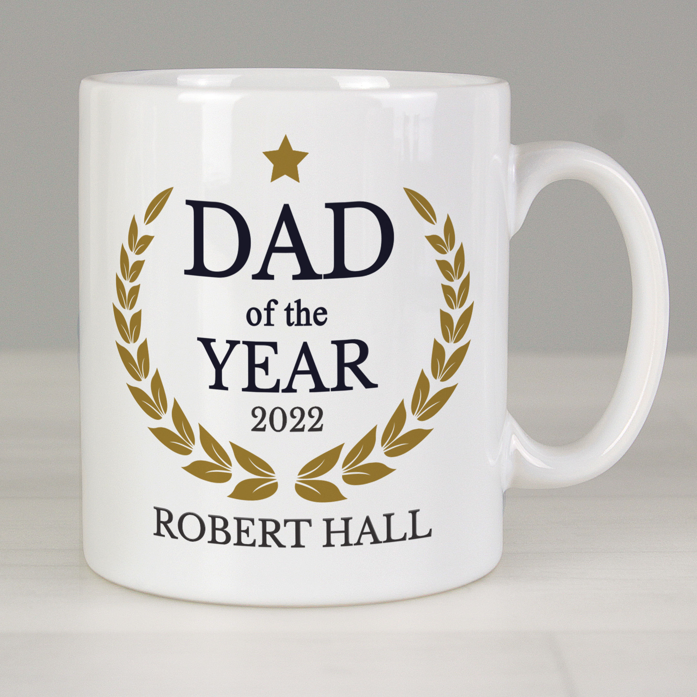Personalised Dad of the Year Mug.