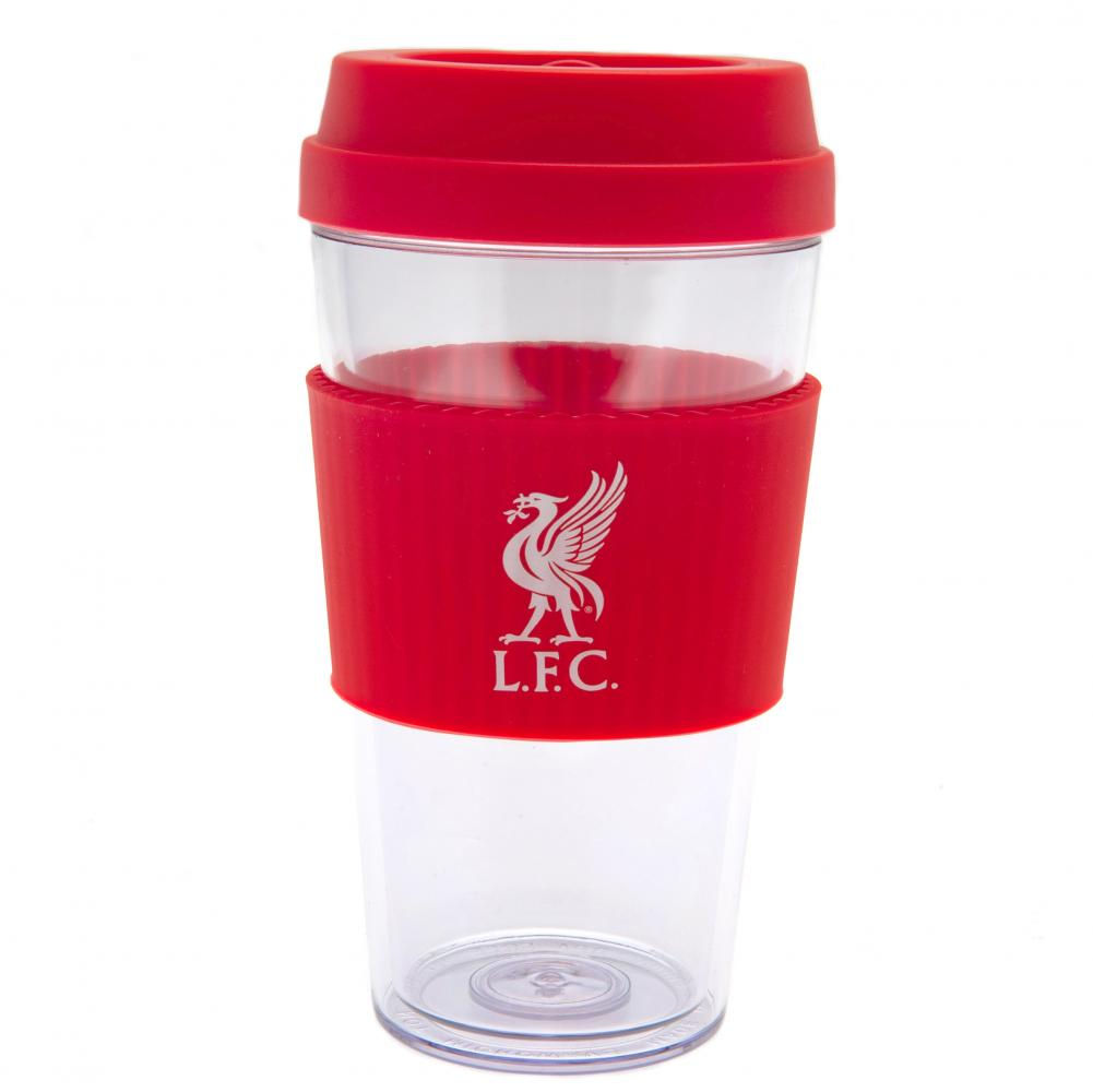 Liverpool FC Liverbird Silicone Grip Travel Mug.