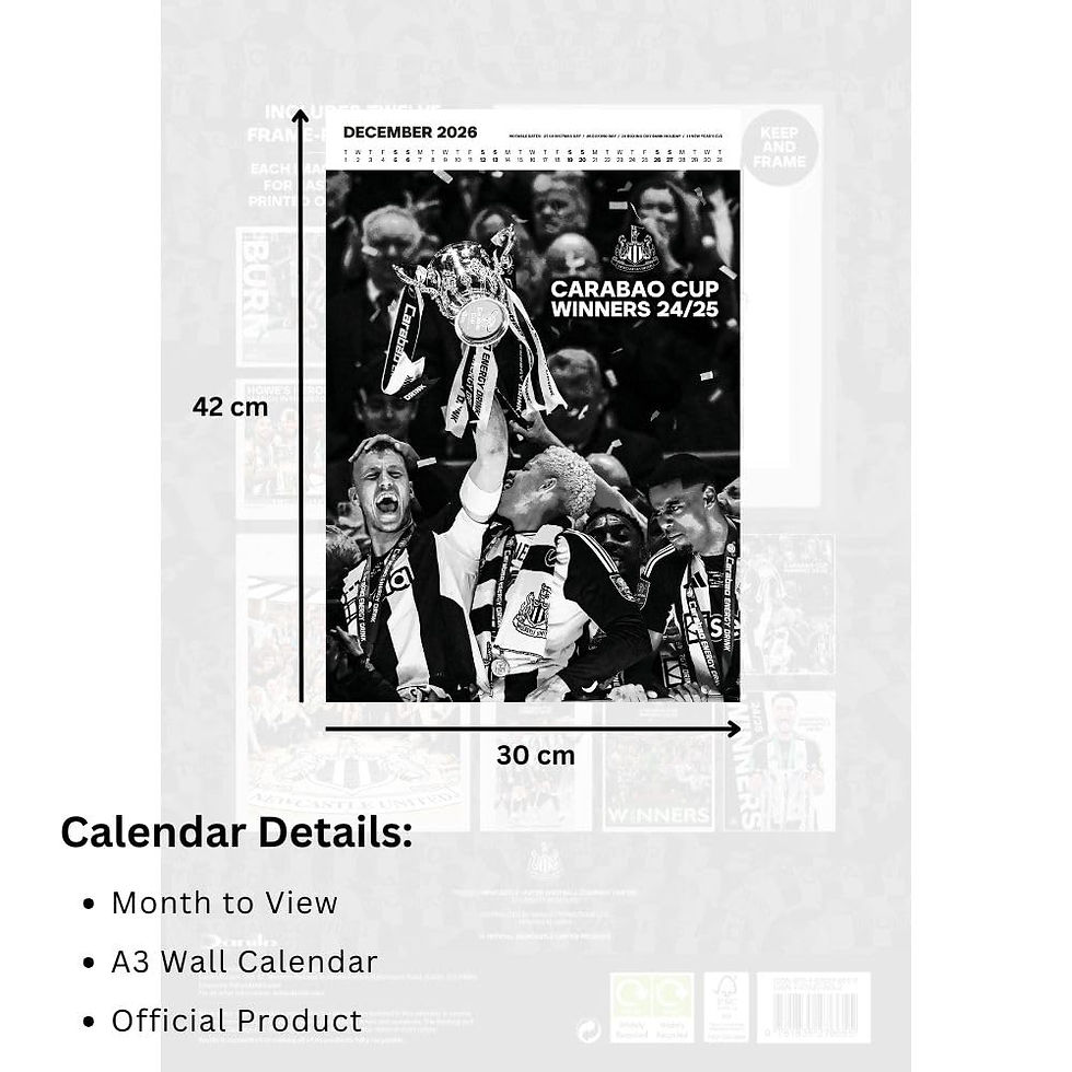 Thumbnail: Newcastle United FC Deluxe Calendar 2026.