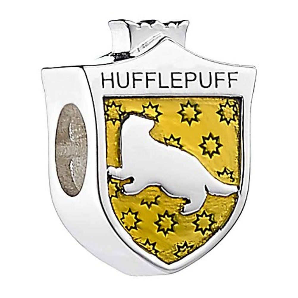 Harry Potter Sterling Silver Spacer Bead Hufflepuff.