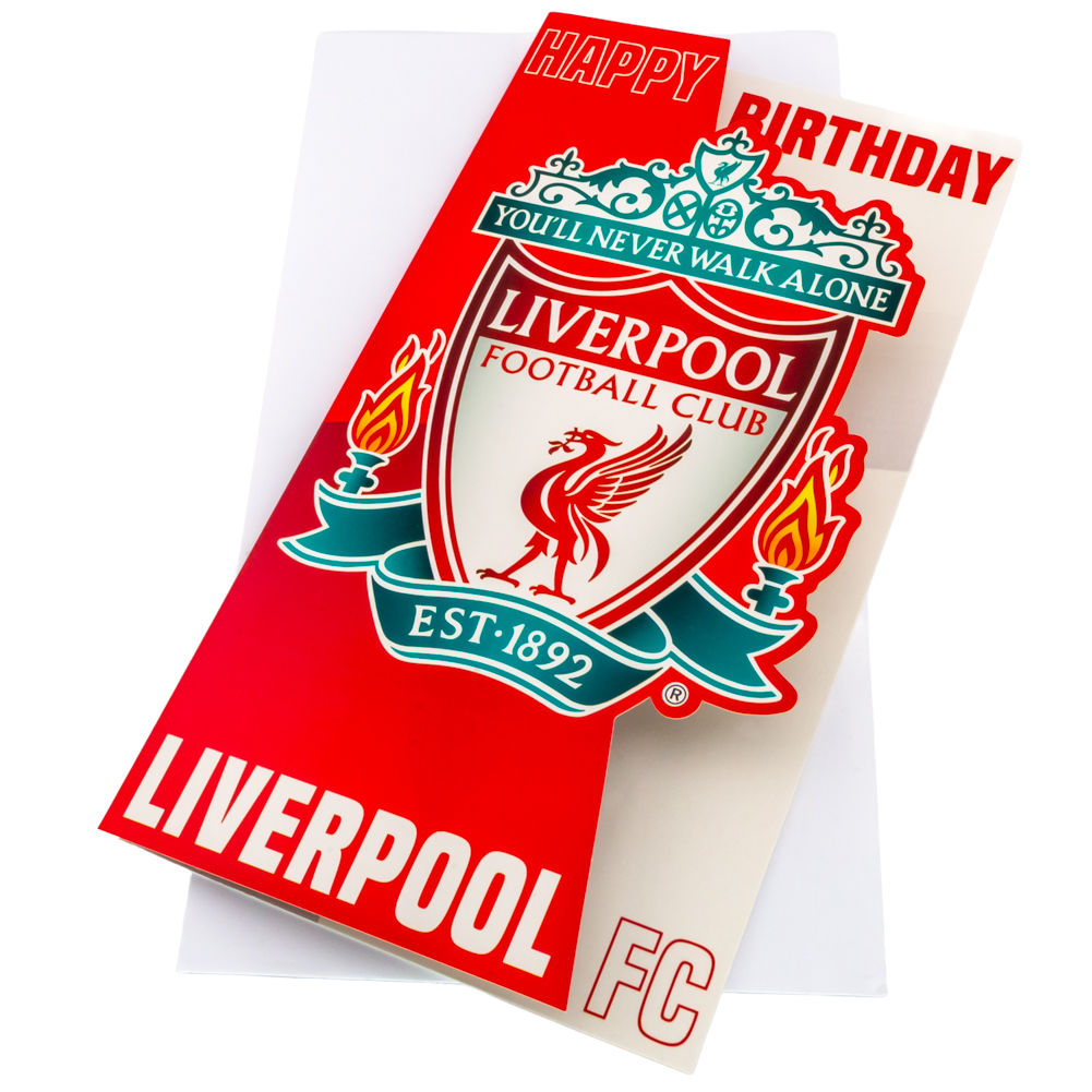Liverpool FC Crest Birthday Card.