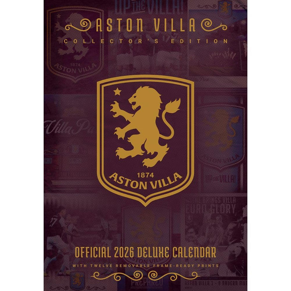 Aston Villa FC Deluxe Calendar 2026.