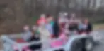 Tipton Elite Cheer and Tumble Christmas Parade Float