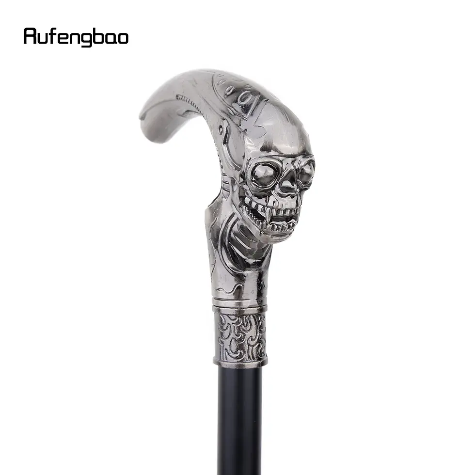 Thumbnail: Long Head Skull Fashion Walking Stick Decorative Vampire Cospaly Vintage Party