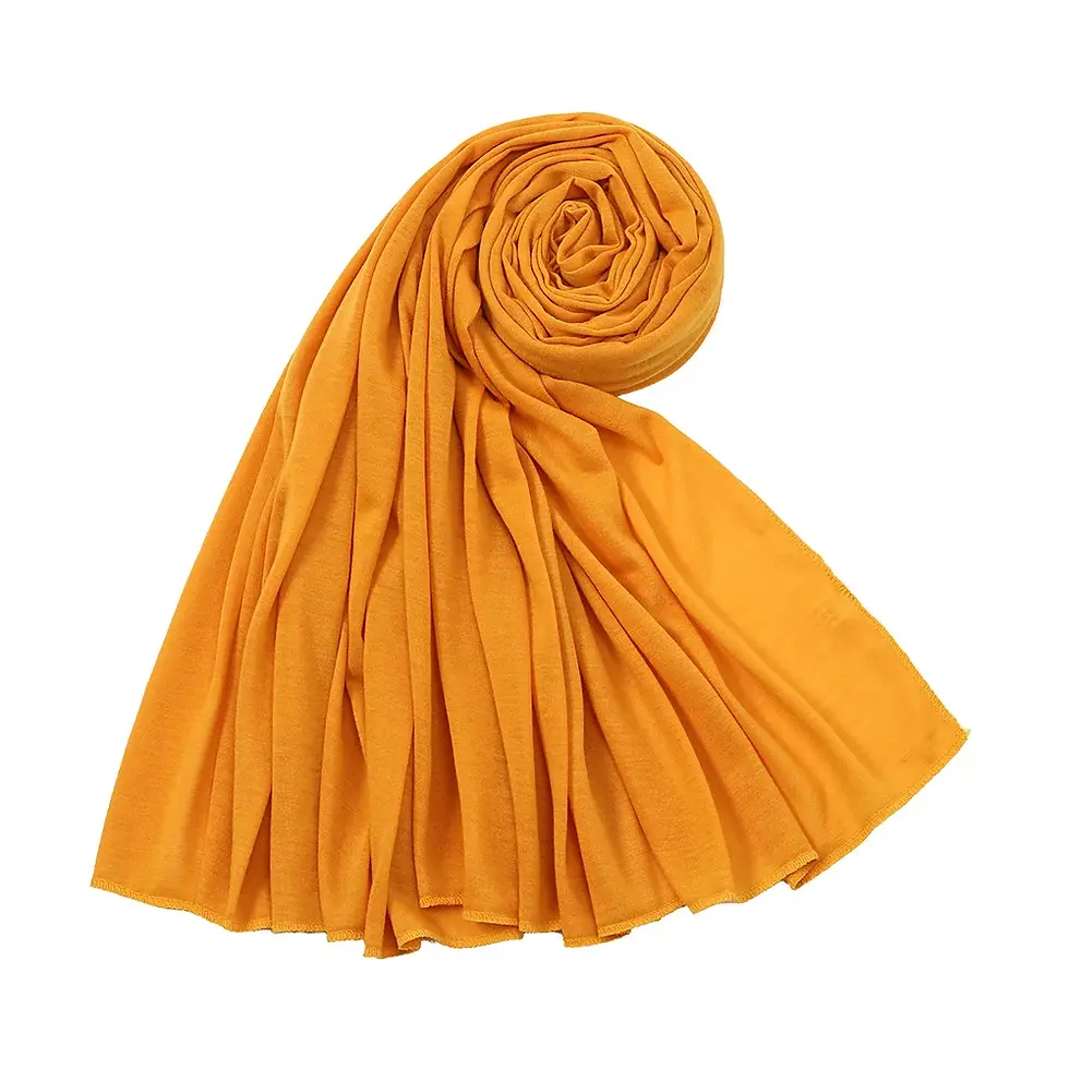 Thumbnail: Hot Muslim Fashion Woman Soft Hijabs Scarf Shawl Plain Cotton Jersey Scarves