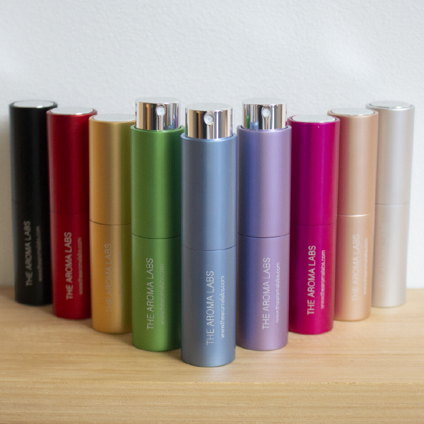 Each color of the 10ml mini travel spray means you can color code your individual scents depending on your mood.