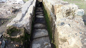 During the municipality's infrastructure works in the Düziçi district of Osmaniye in Turkey, the 1600-year-old sewage system of the historical city of Eirenopolis was unearthed.