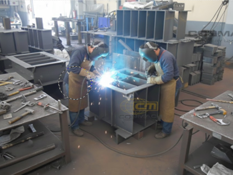 The CONMACH Machine Shop manufactures and assembles state-of-the-art concrete curb molds. Manufactured with expert craftsmanship and precision welding techniques, these molds are an essential component of CONMACH concrete block machines.