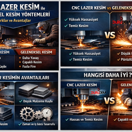 CNC Lazer Kesim Nedir? Geleneksel Kesim Yöntemleri: Farklar ve Avantajlar