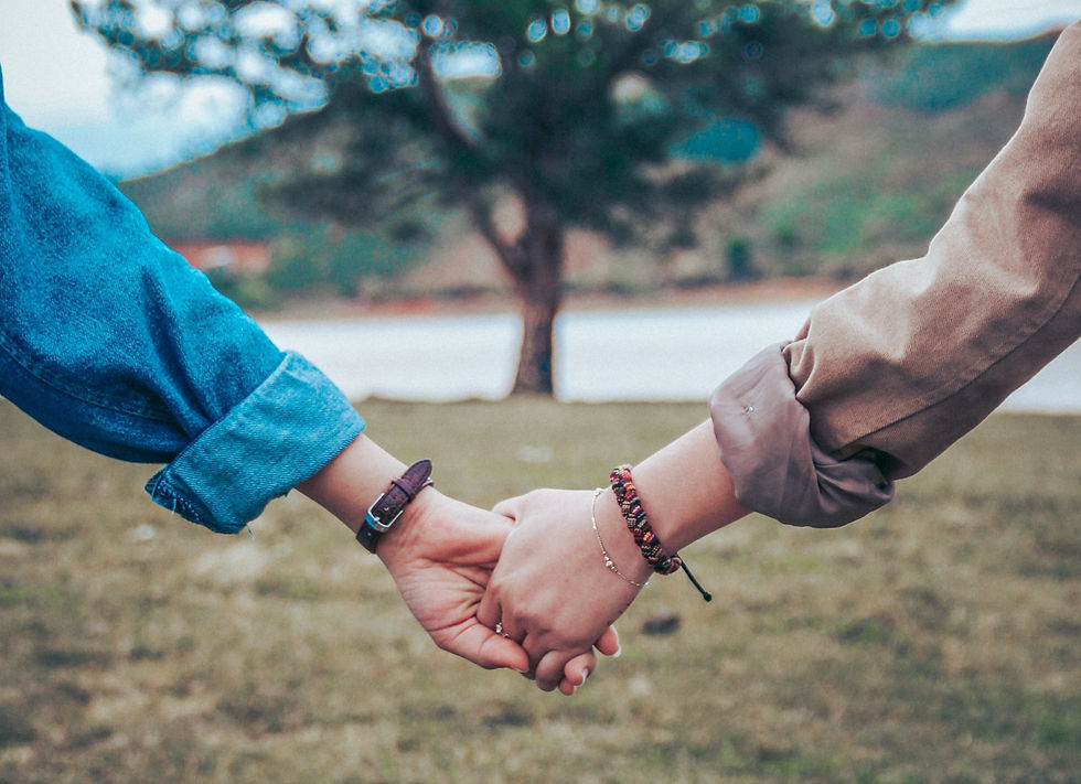 holding hands in a relationship