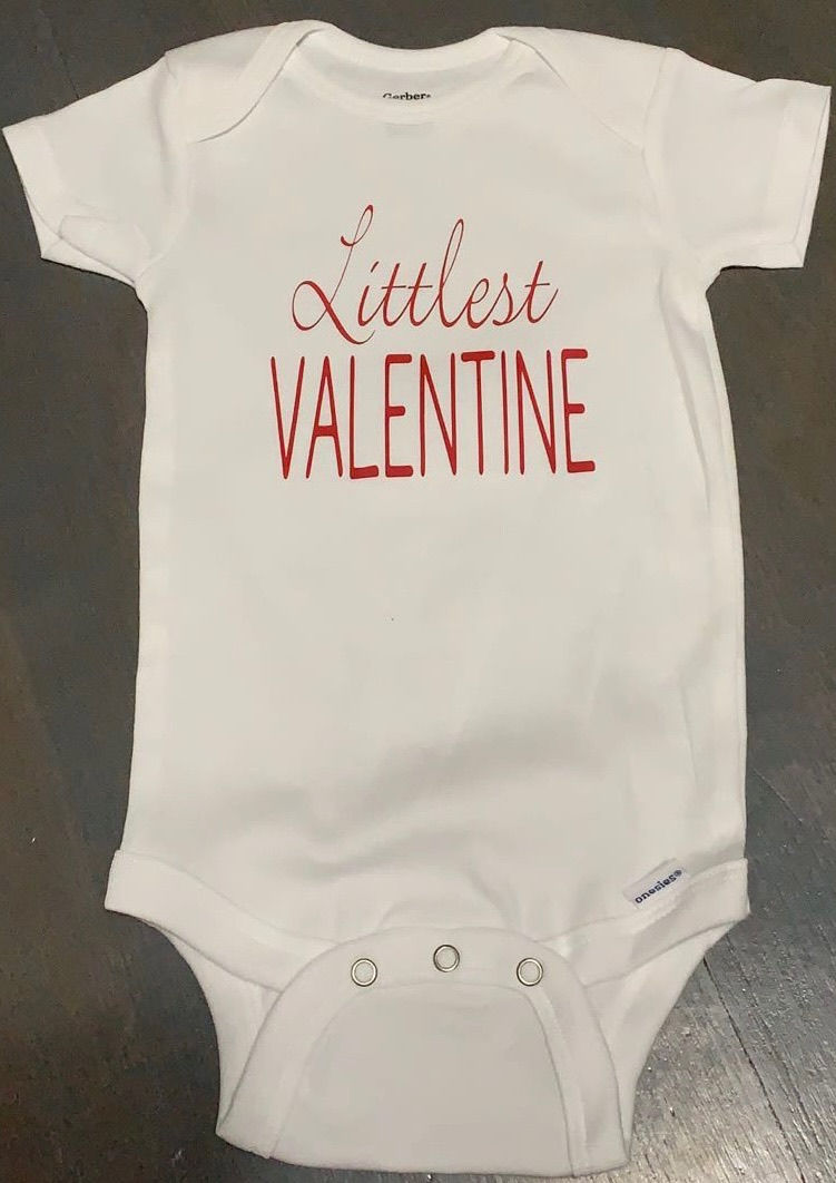 Littlest Valentine Baby Onesie