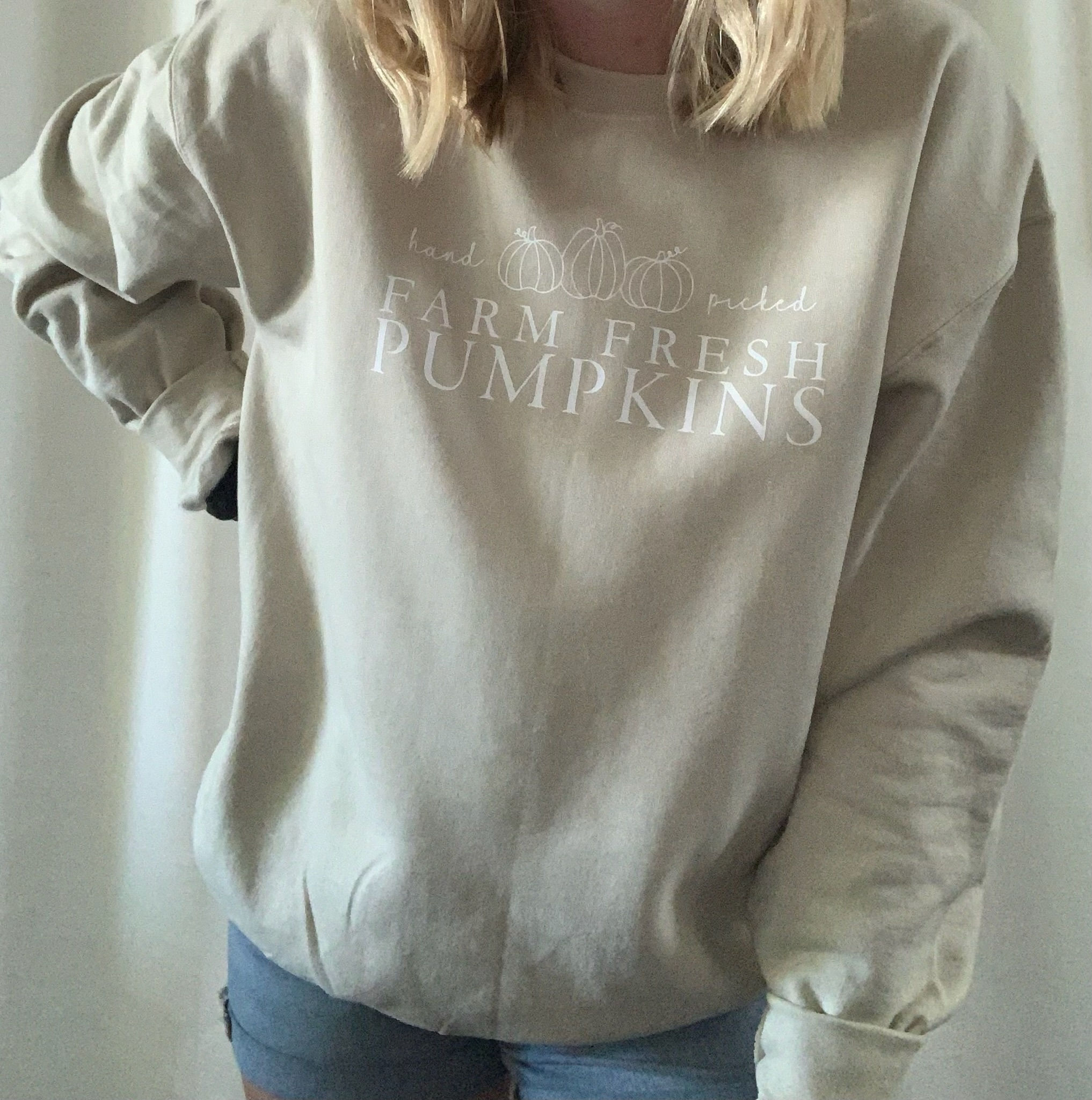 Hand Picked Farm Fresh Pumpkins Crewneck