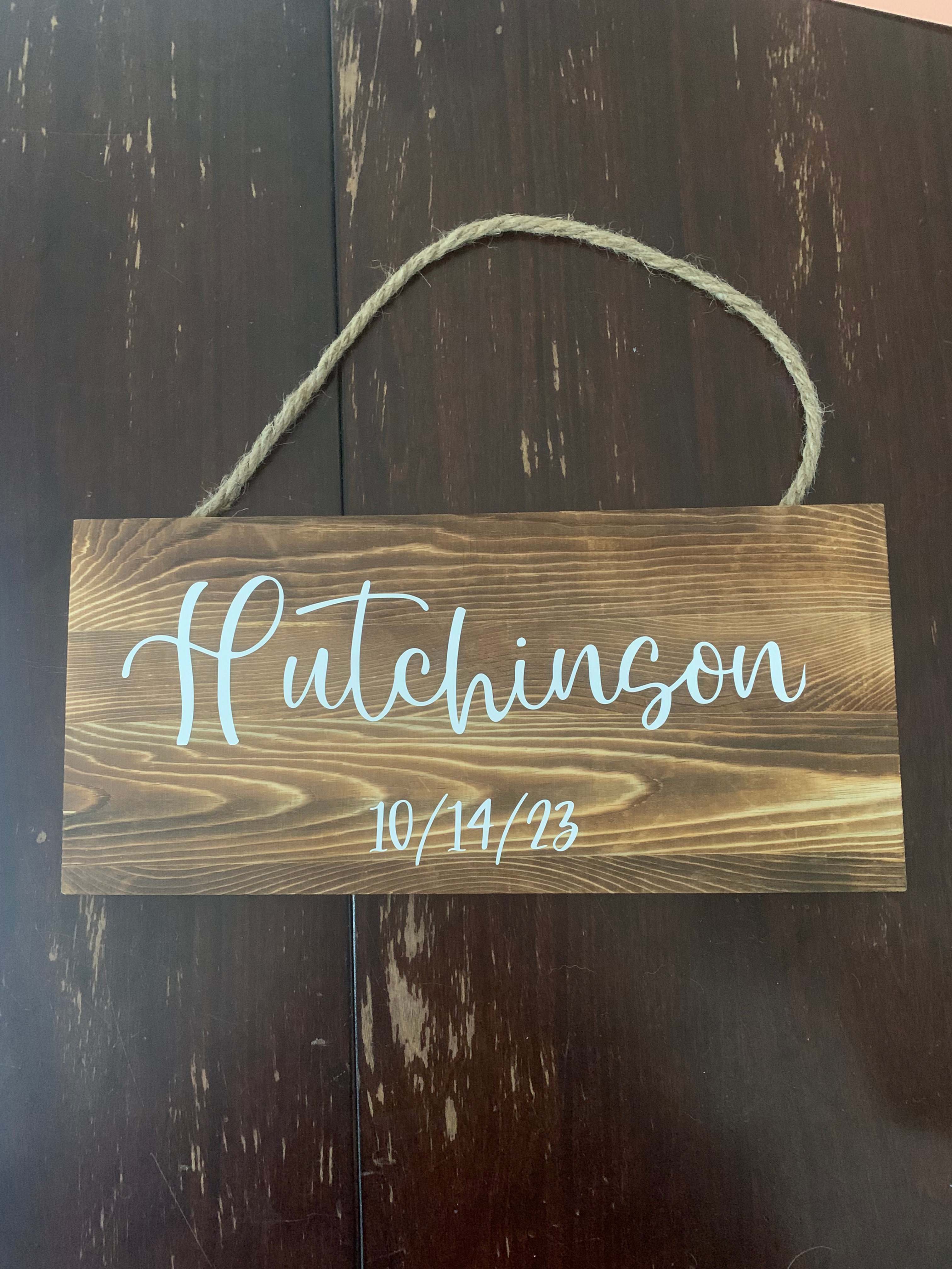 Customized Last Name Sign