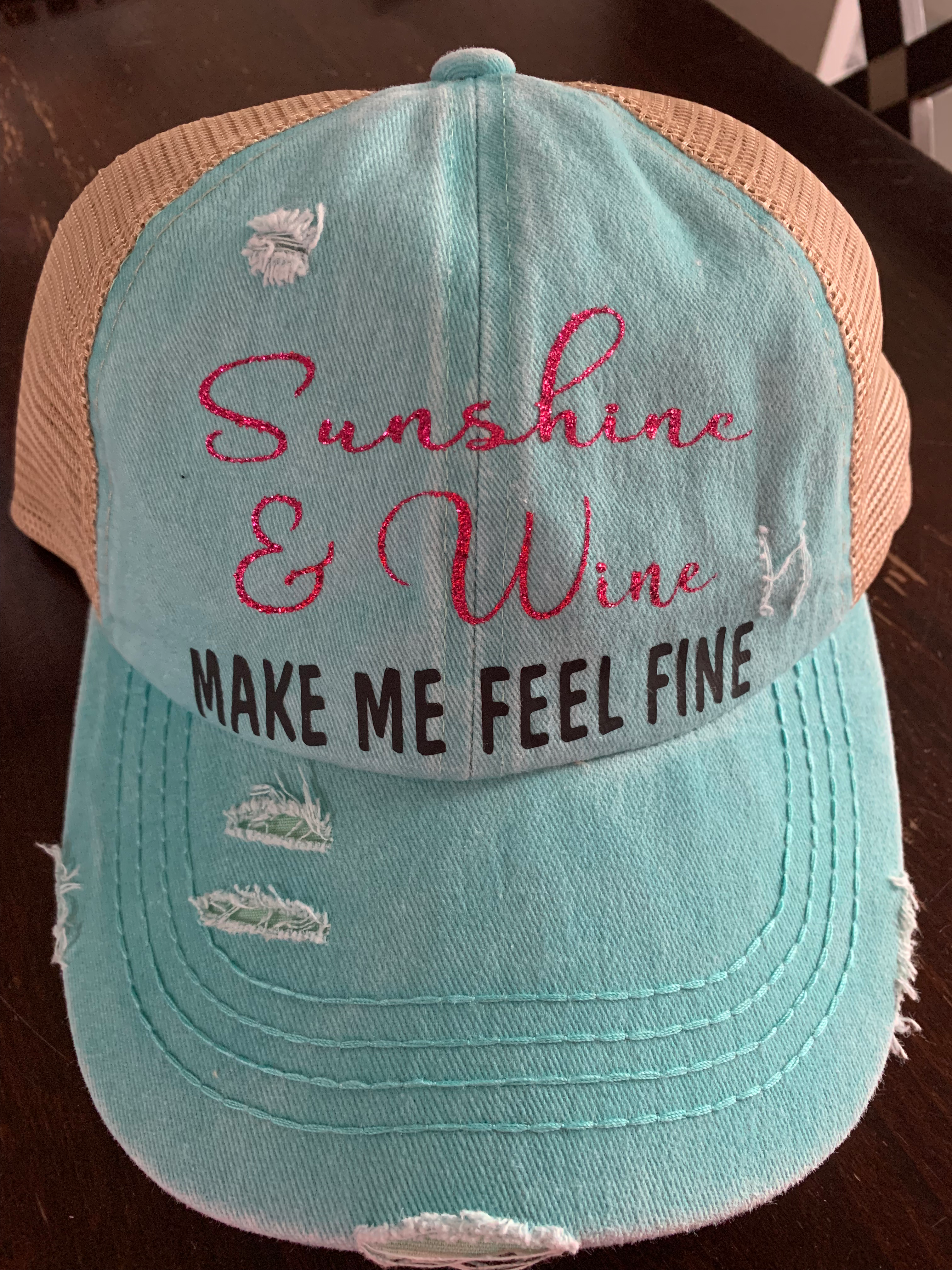 Sunshine & Wine Make Me Feel Fine CC Hat