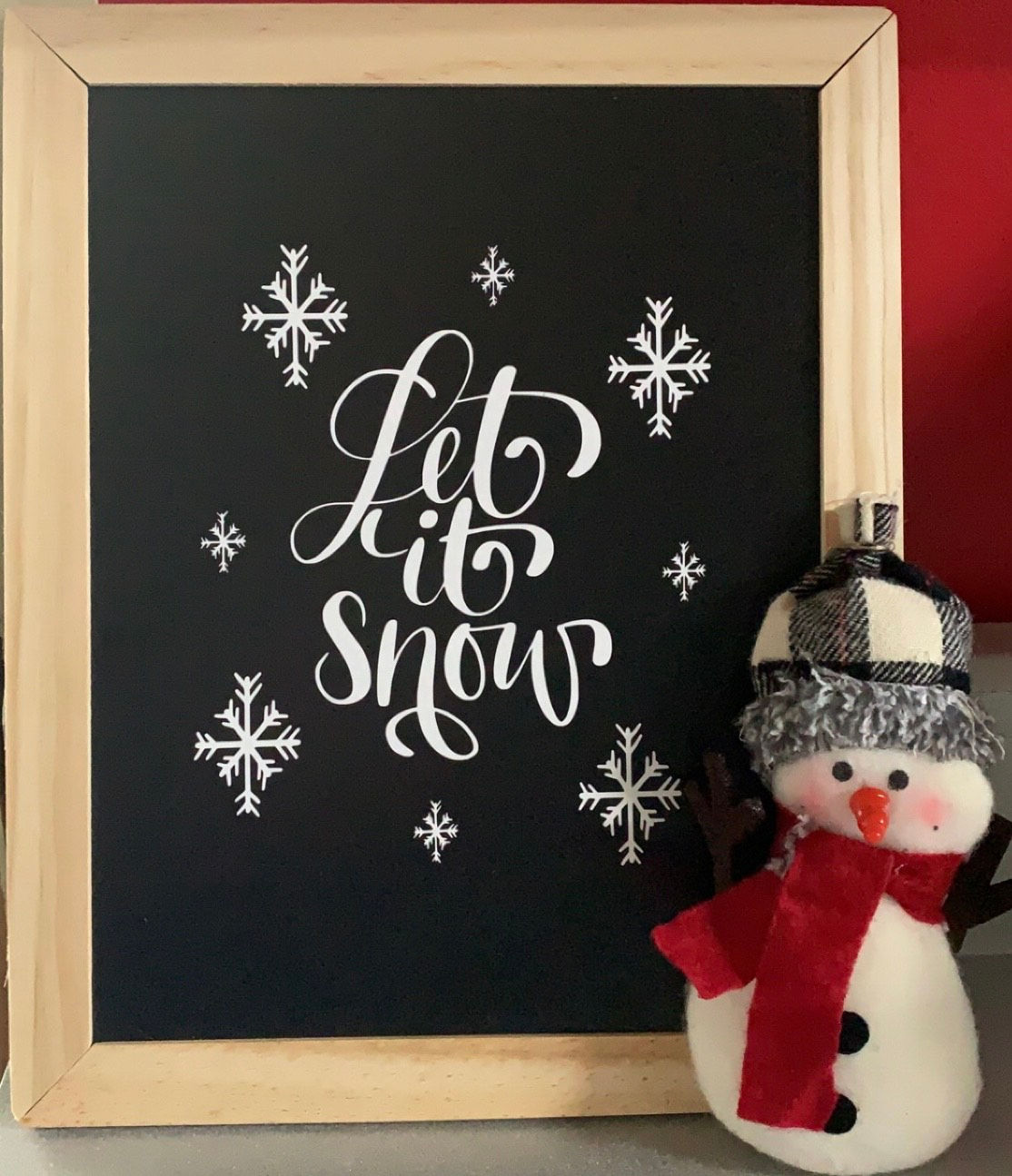 Christmas Let it Snow Sign