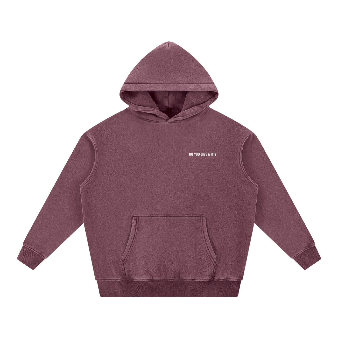 Snow Wash Fleece Oversize Hoodie