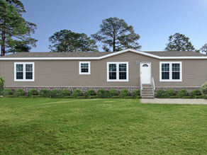 Exterior view of a new manufactured home at Oxford Housing in Alabama