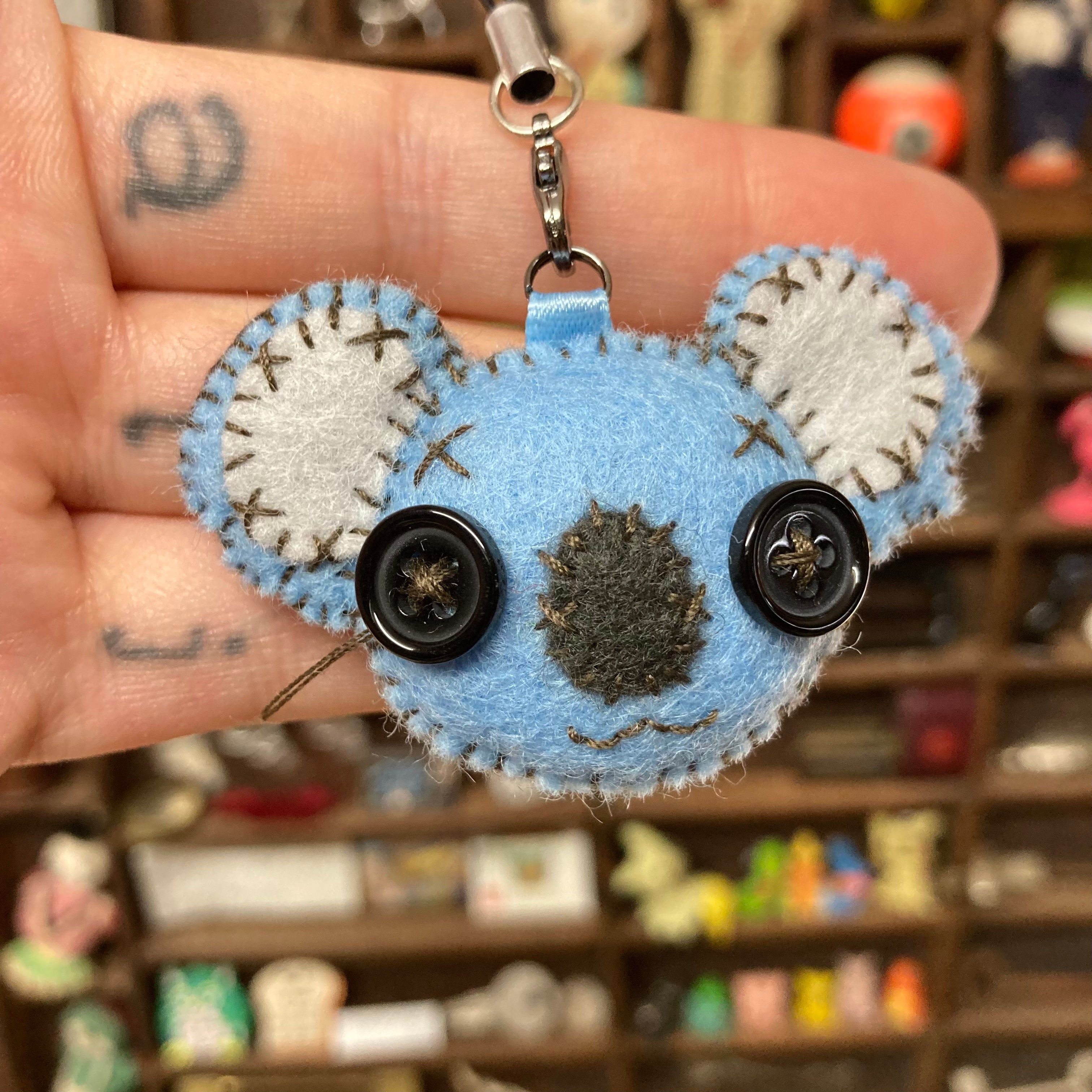 Blue Koala Face ~Phone Charm