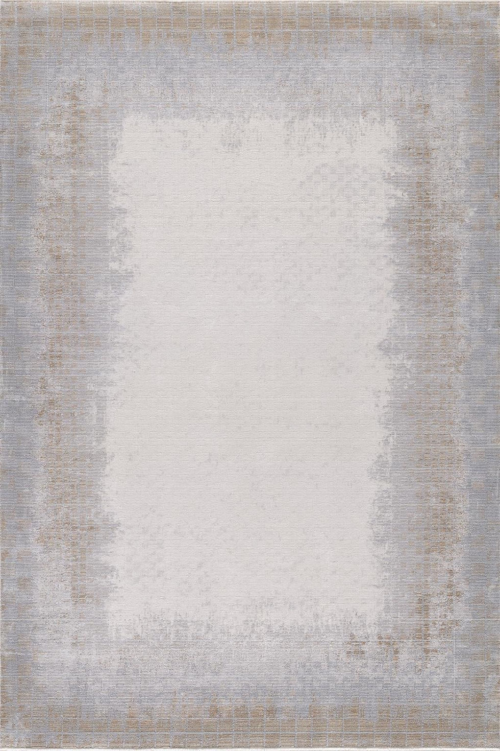 Krem ve gold renklerinde eskitme az desenli salon ve oda halısı, Empera Halı Ankara