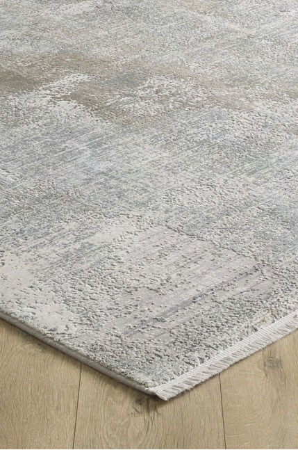 Küçük resim: Woolknot Halı Craft M660D, Halımızın parke üstündeki duruşu ve saçak detayları